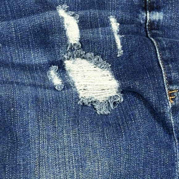 Frame Le Garcon Skinny Jeans 28(30) Distressed Mid Rise Medium Wash 27 Inseam - Picture 8 of 14